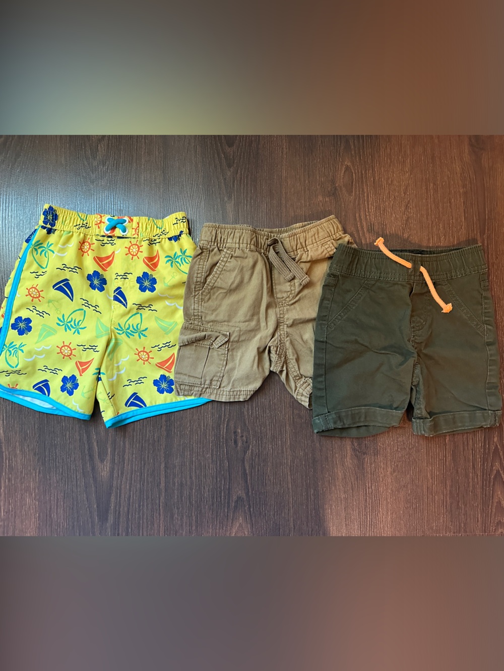 Boys Size toddler 2T Lot of 3 - Swim trunks and cargo/utility style